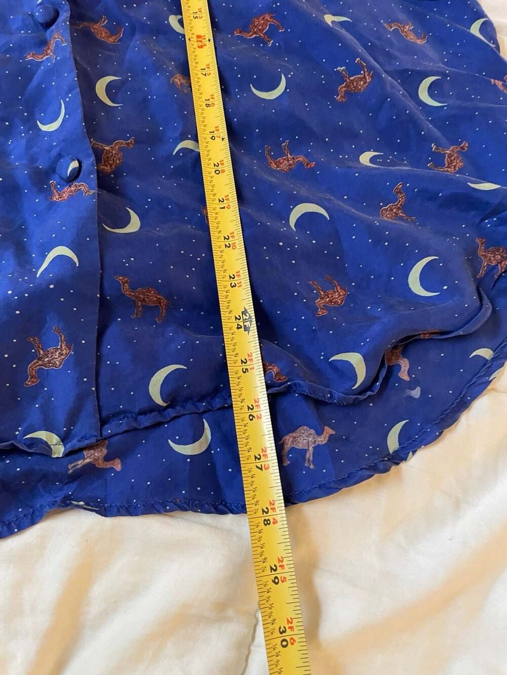 Vintage 1993 Camel Tobacco Promotional Silk Pajama Nightshirt and shorts set - Picture 7 of 7